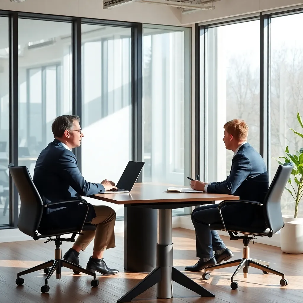 Professionele CV en sollicitatiedocumenten op een modern bureau met laptop